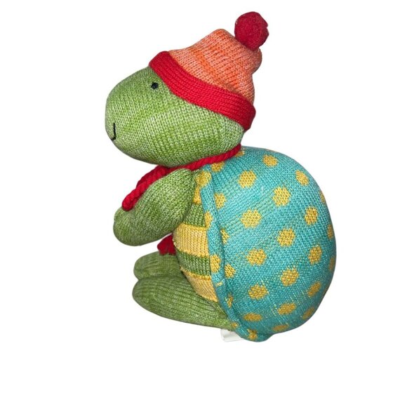 Monkeez Teeny the Turtle Plush Knit Sock Toy 8" Midwest CBK Stuffed Animal NWT - Picture 4 of 5